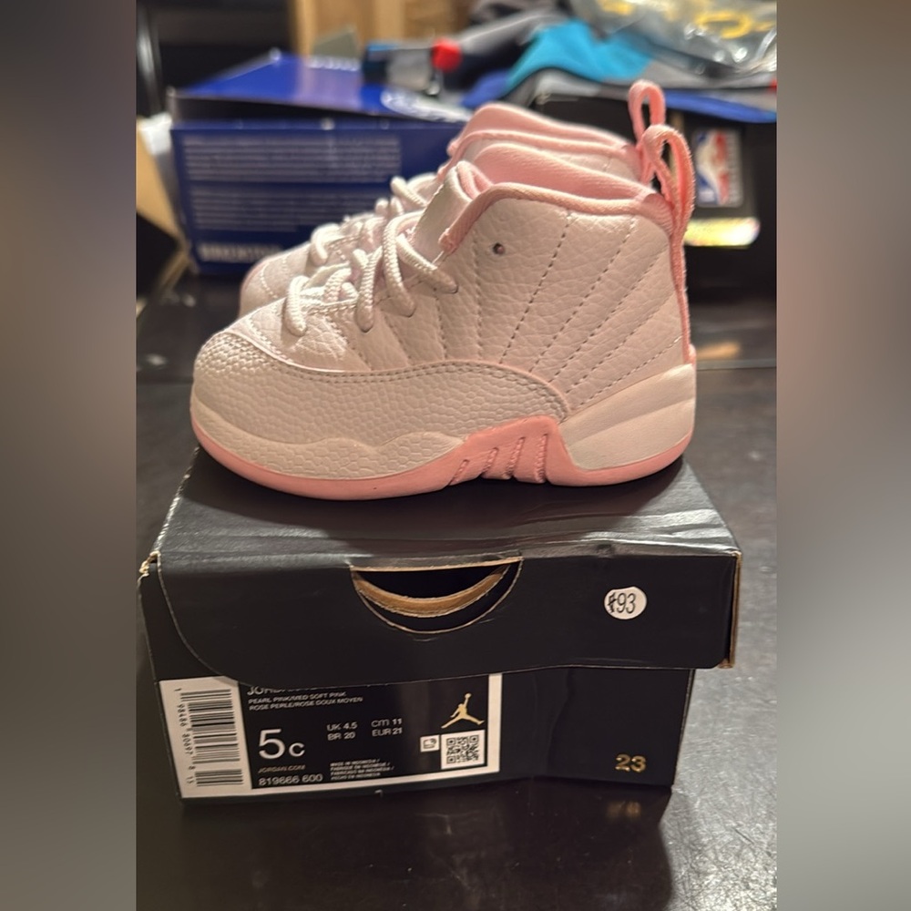 Brand new Jordan 12 Retro PearlPink (TD)size 5 and 10 toddler